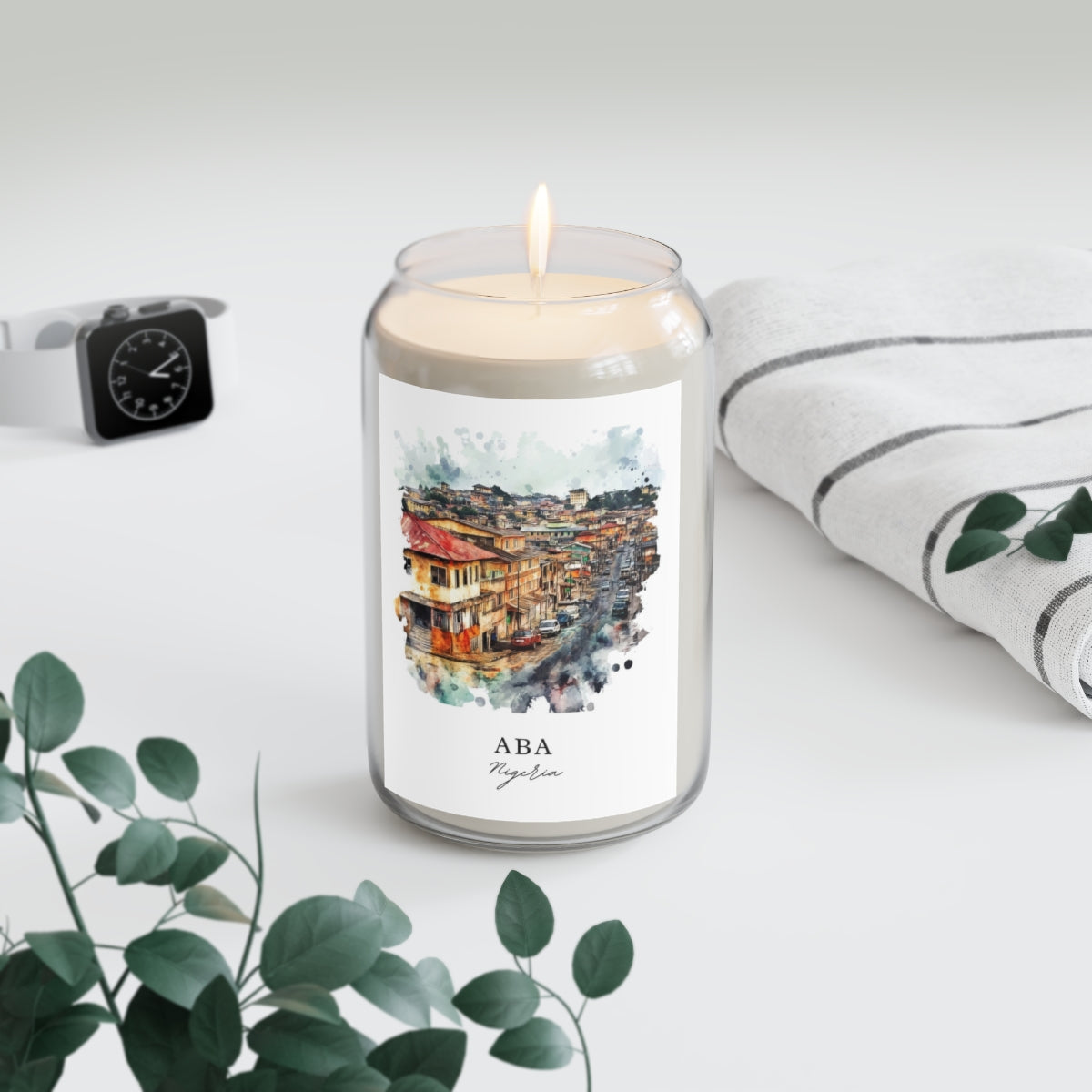 Aba, Nigeria scented soy candle