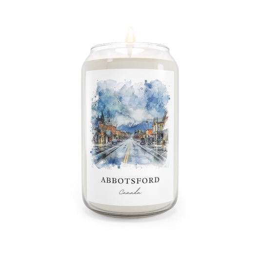 Abbotsford, Canada scented soy candle