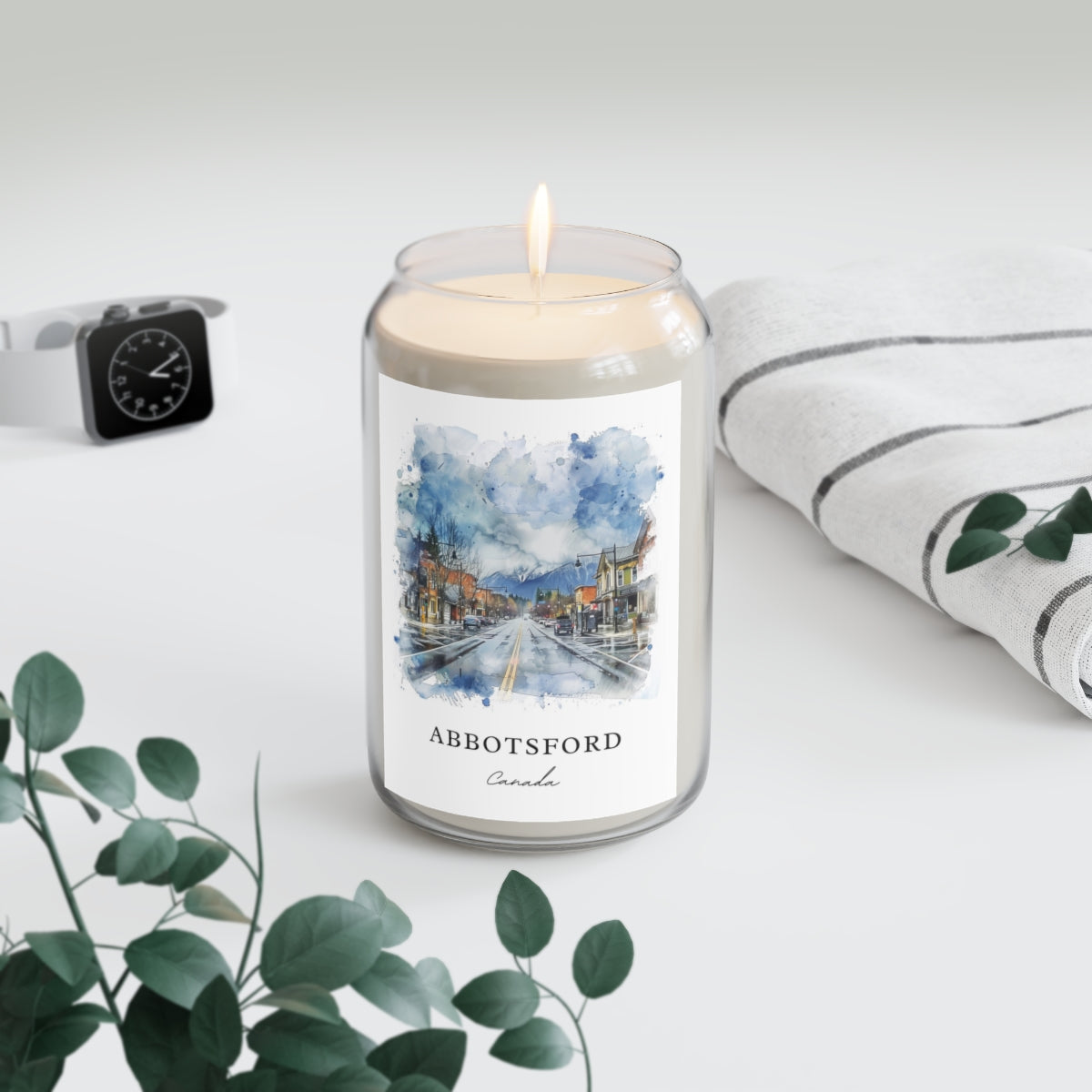 Abbotsford, Canada scented soy candle