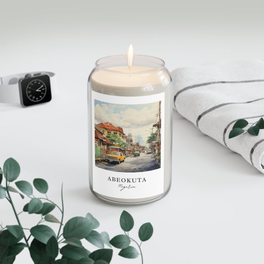 Abeokuta, Nigeria scented soy candle