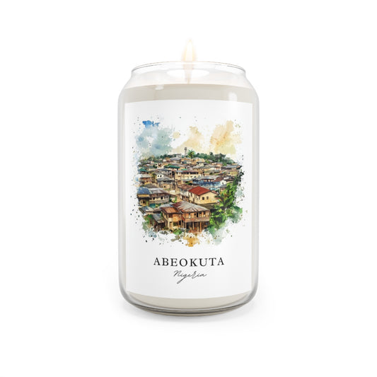 Abeokuta, Nigeria scented soy candle