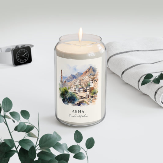 Abha, Saudi Arabia scented soy candle