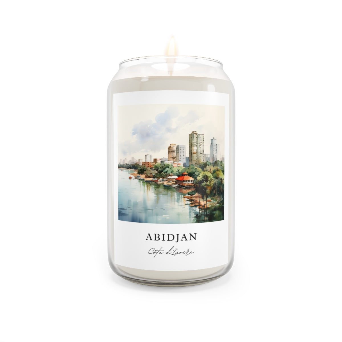 Abidjan, Côte d'Ivoire scented soy candle