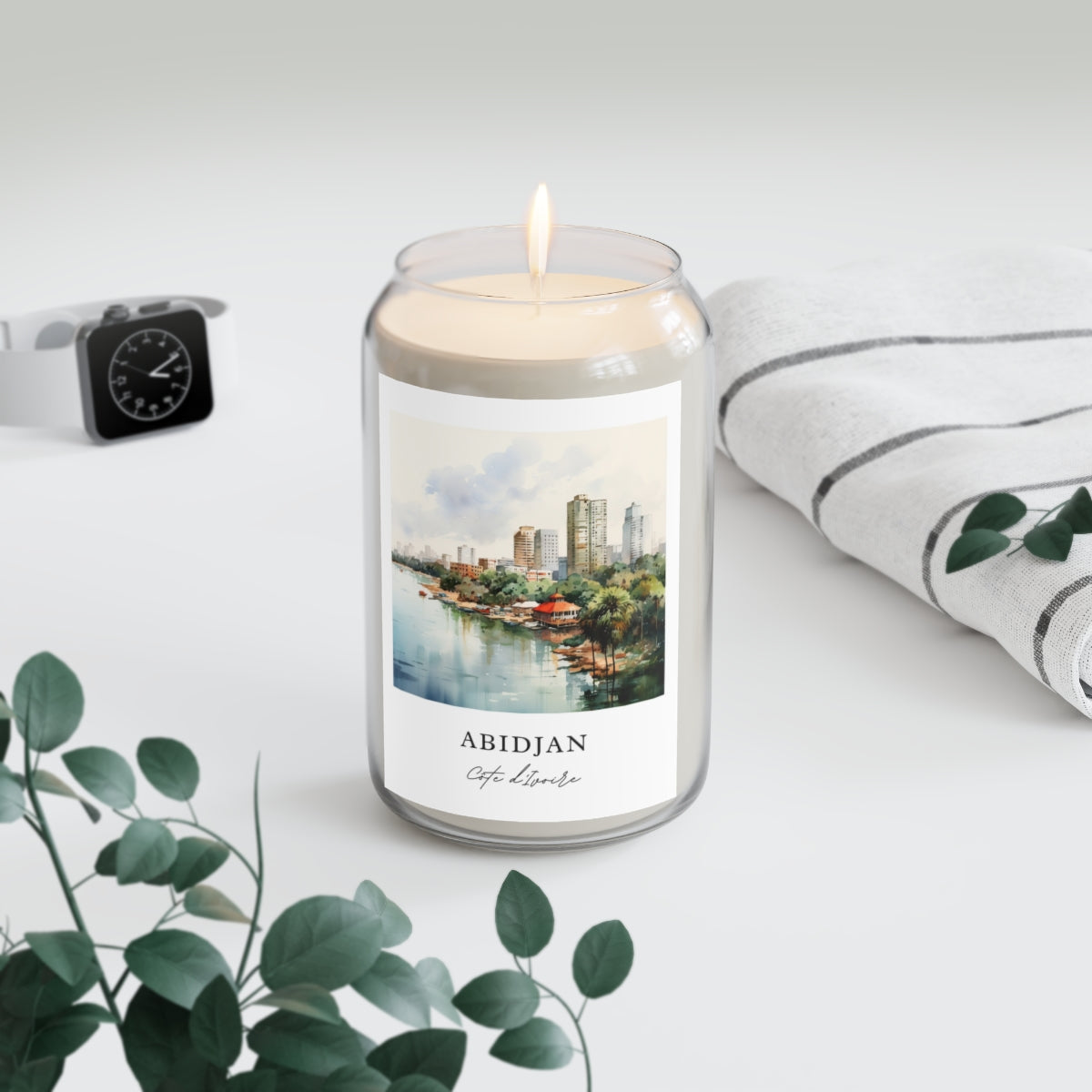 Abidjan, Côte d'Ivoire scented soy candle