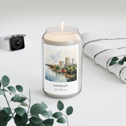 Abidjan, Côte d'Ivoire scented soy candle