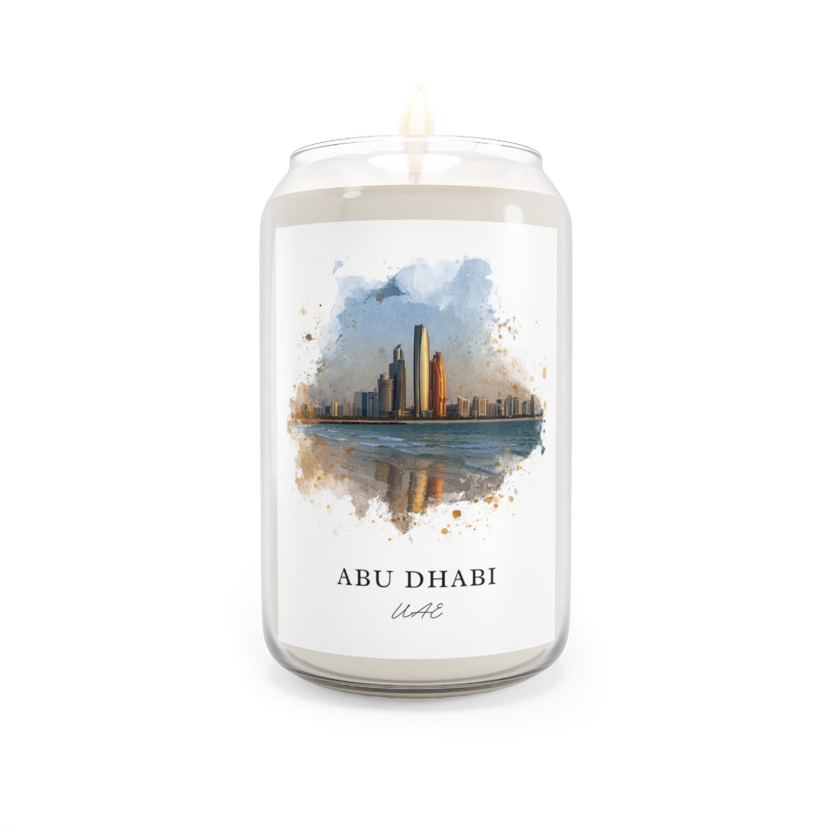 Abu Dhabi, UAE scented soy candle