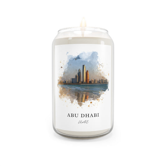Abu Dhabi, UAE scented soy candle