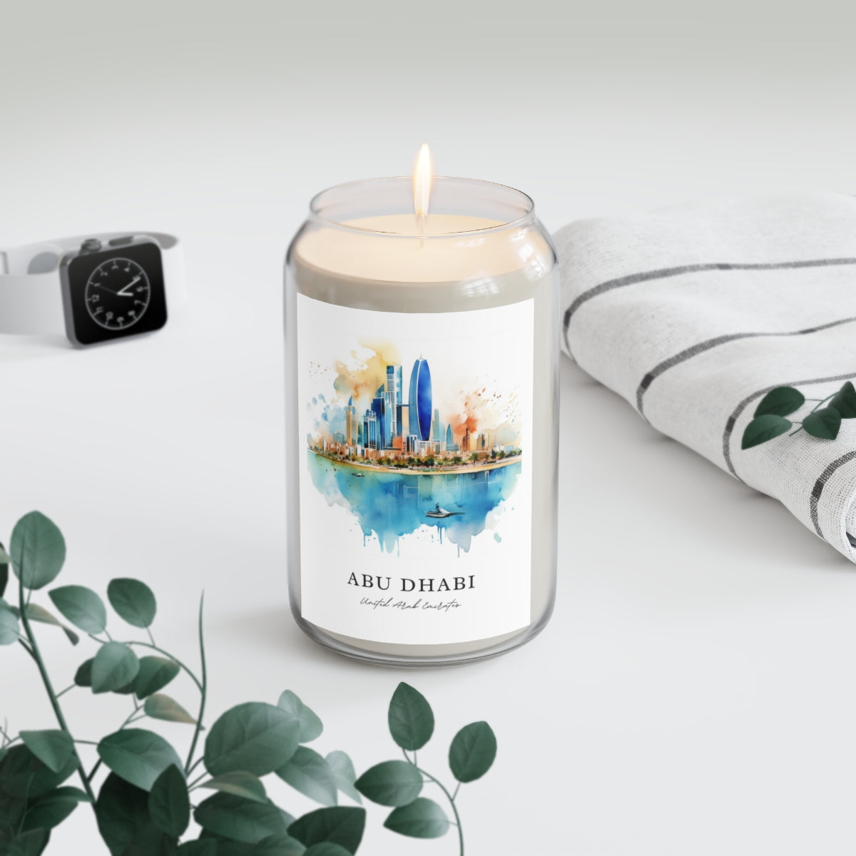 Abu Dhabi, United Arab Emirates scented soy candle