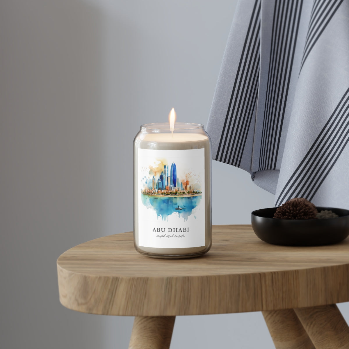 Abu Dhabi, United Arab Emirates scented soy candle