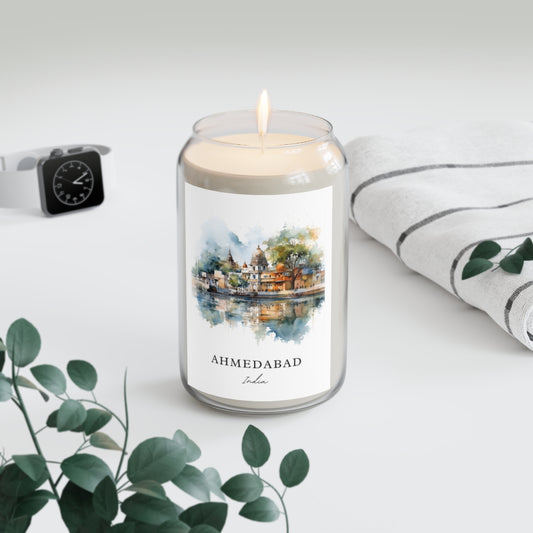 Ahmedabad, India scented soy candle