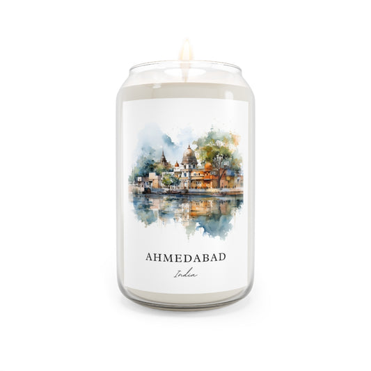 Ahmedabad, India scented soy candle