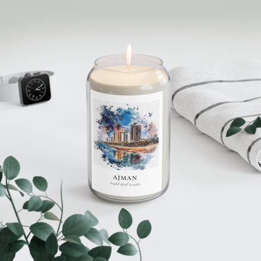 Ajman, United Arab Emirates scented soy candle
