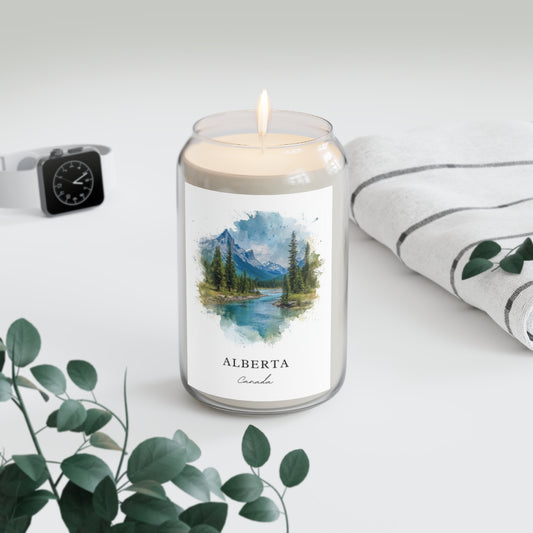 Alberta, Canada scented soy candle