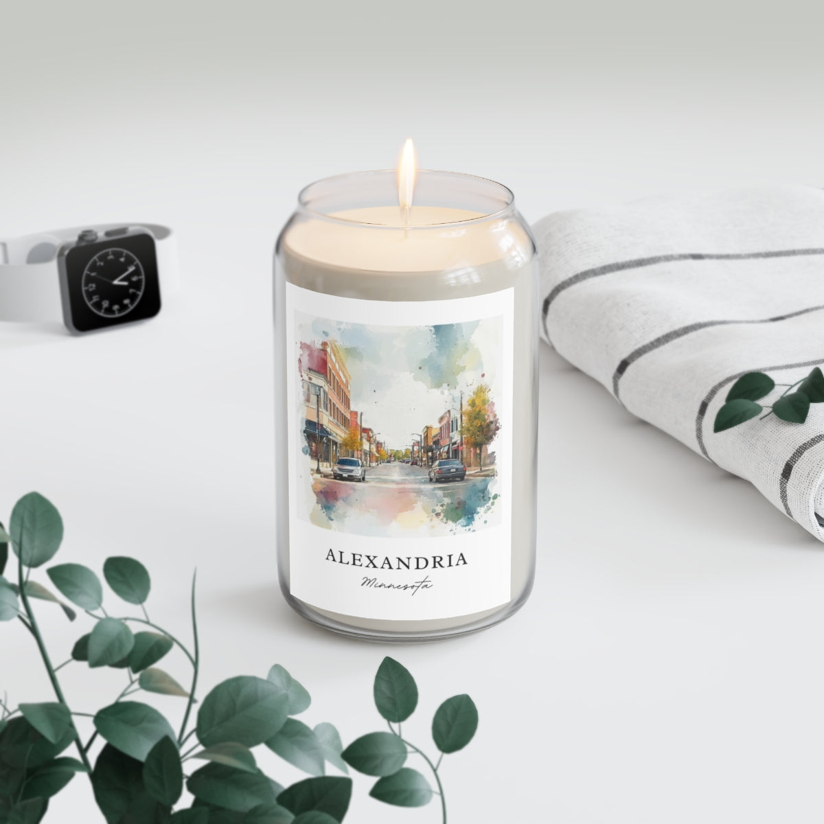 Alexandria, Minnesota scented soy candle
