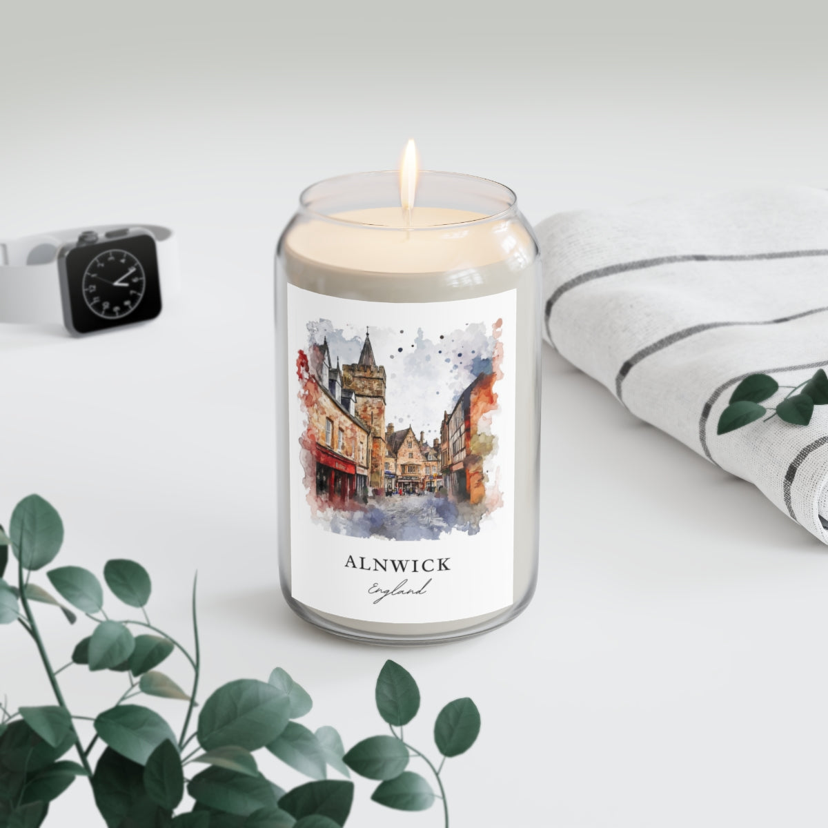 Alnwick, England scented soy candle