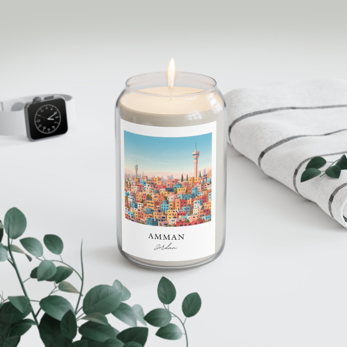 Amman, Jordan scented soy candle