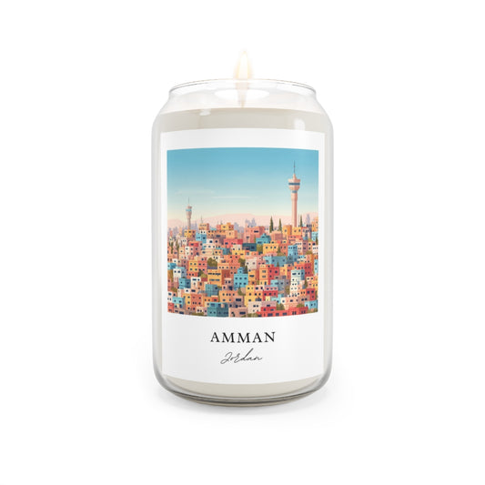 Amman, Jordan scented soy candle