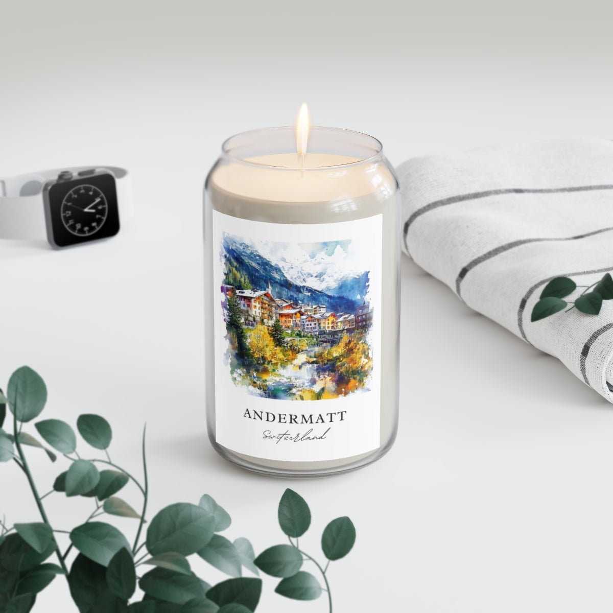 Andermatt, Switzerland scented soy candle
