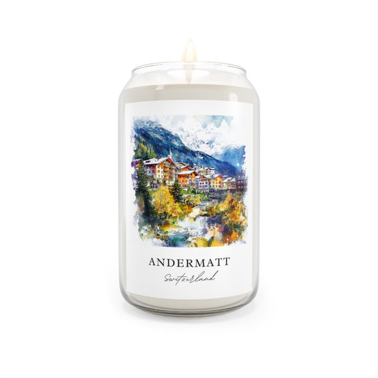 Andermatt, Switzerland scented soy candle