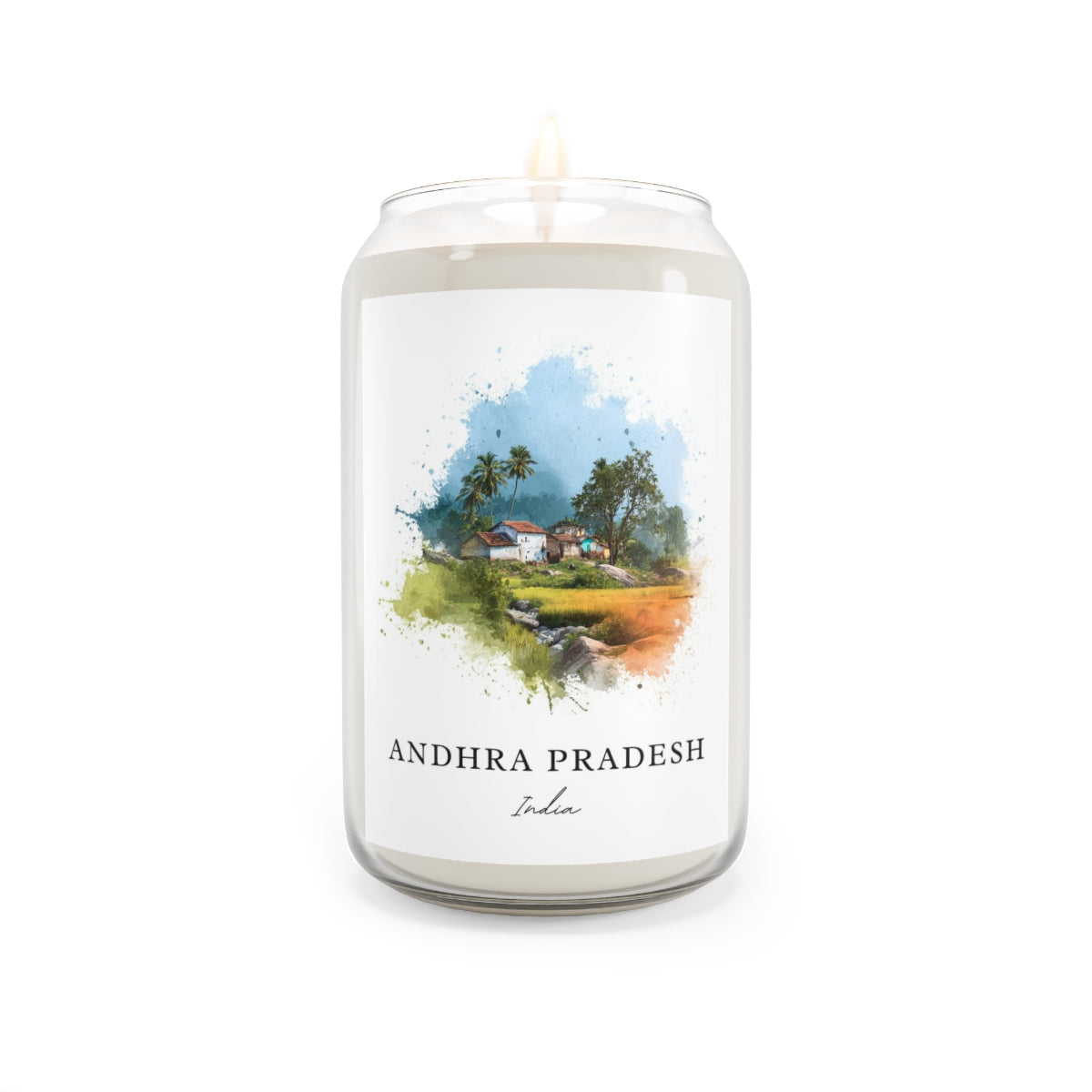 Andhra Pradesh, India scented soy candle