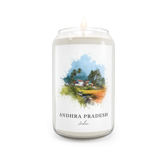 Andhra Pradesh, India scented soy candle