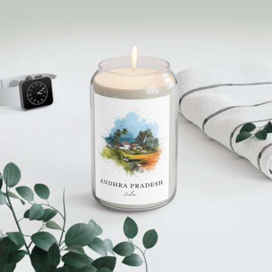 Andhra Pradesh, India scented soy candle