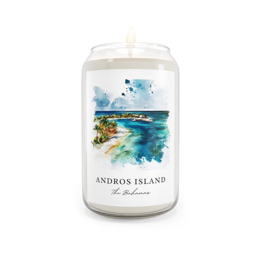 Andros Island, The Bahamas scented soy candle