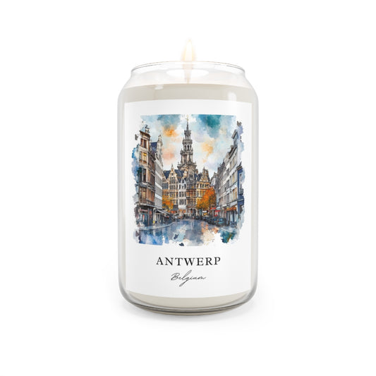 Antwerp, Belgium scented soy candle