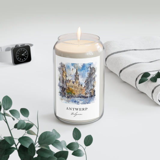 Antwerp, Belgium scented soy candle