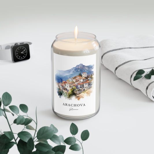 Arachova, Greece scented soy candle