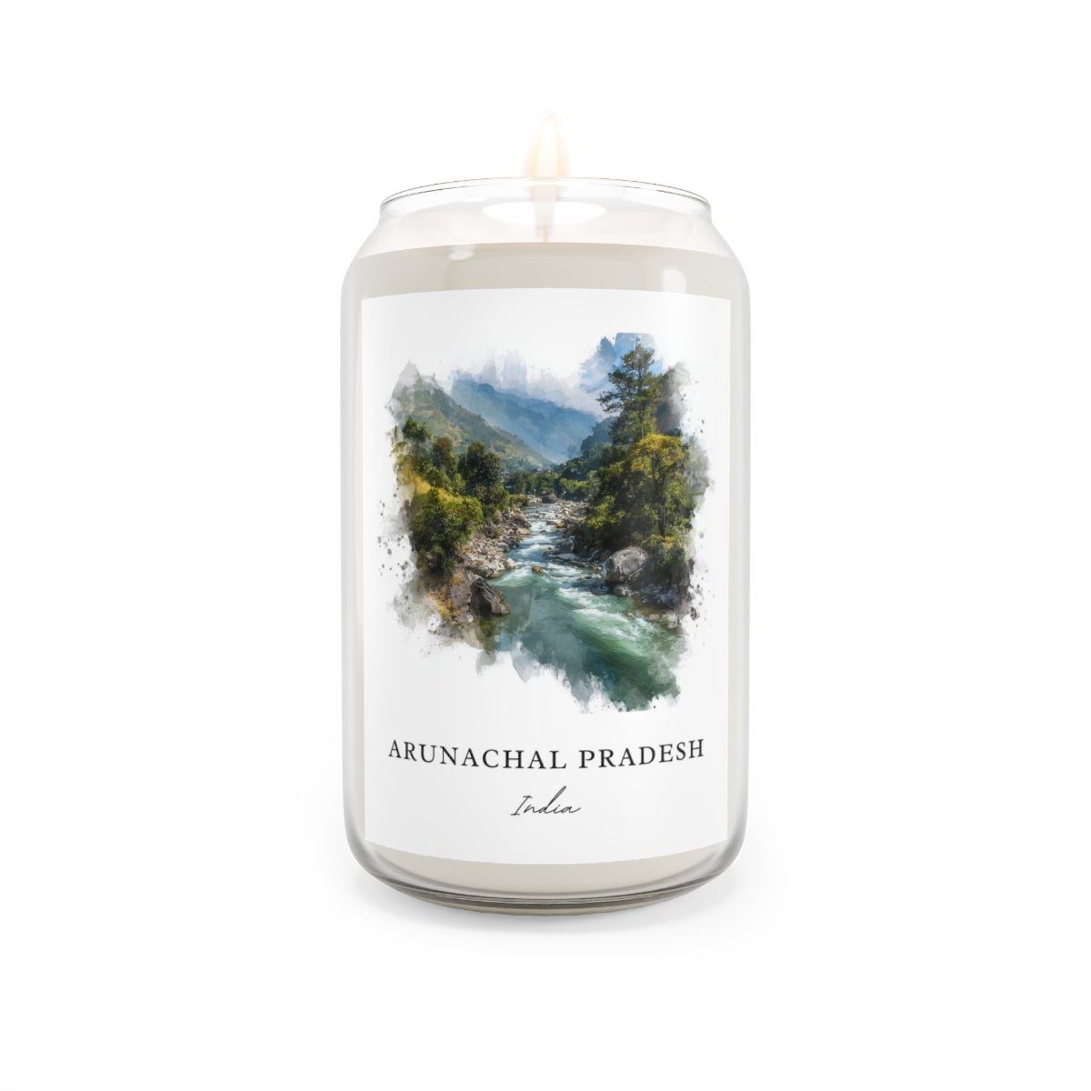 Arunachal Pradesh, India scented soy candle