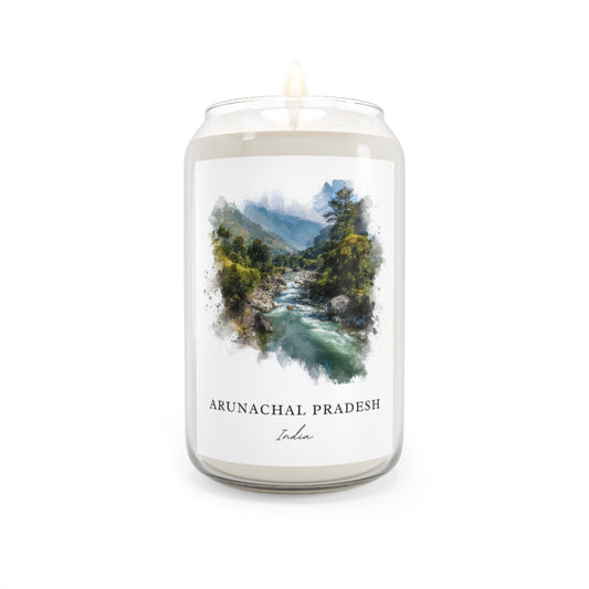 Arunachal Pradesh, India scented soy candle