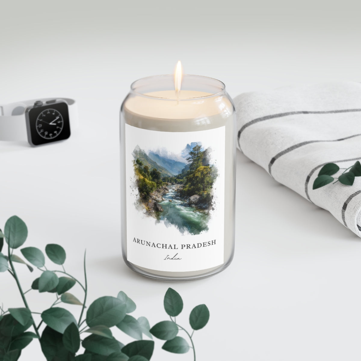 Arunachal Pradesh, India scented soy candle