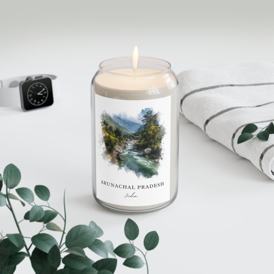 Arunachal Pradesh, India scented soy candle