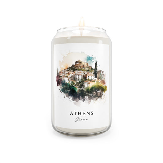Athens, Greece scented soy candle