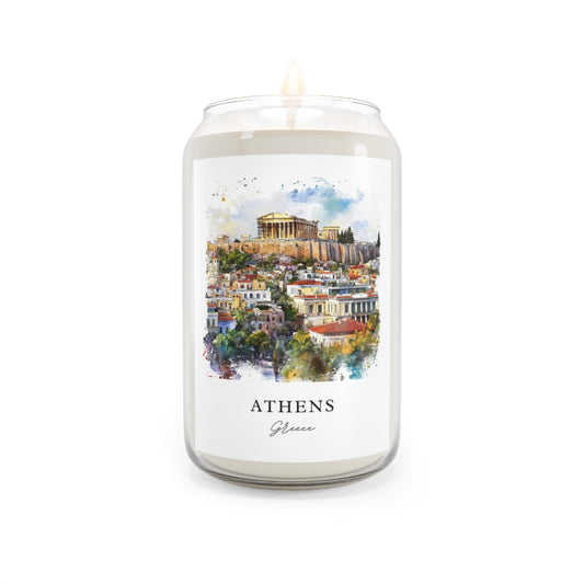 Athens, Greece scented soy candle