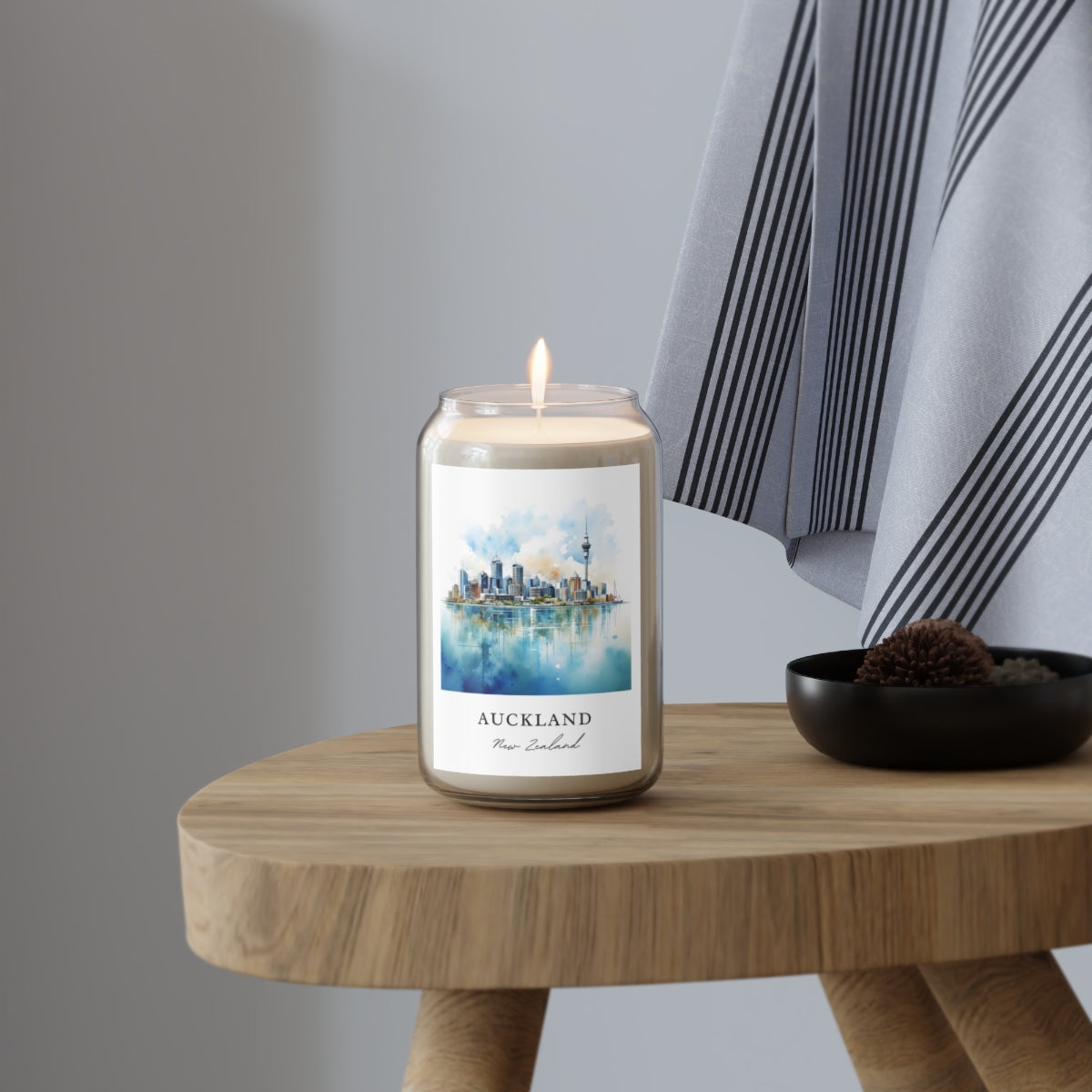 Auckland, New Zealand scented soy candle