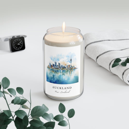 Auckland, New Zealand scented soy candle