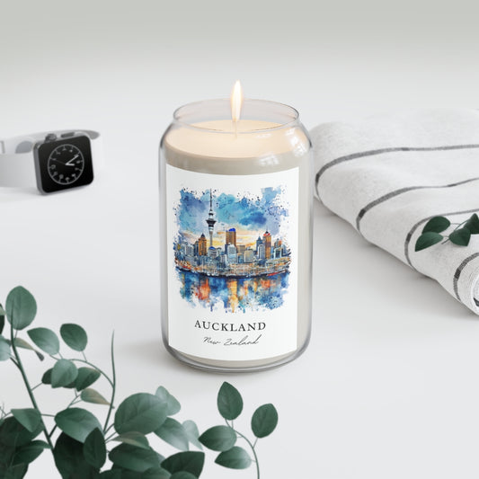 Auckland, New Zealand scented soy candle