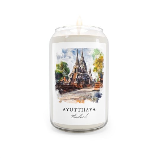 Ayutthaya, Thailand scented soy candle