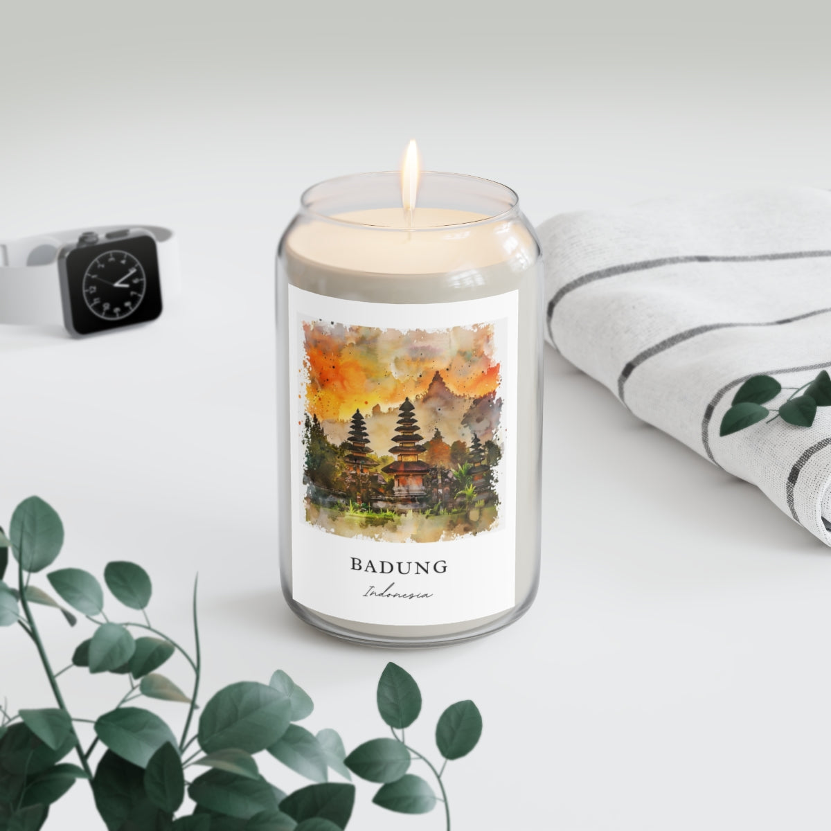 Badung, Indonesia scented soy candle