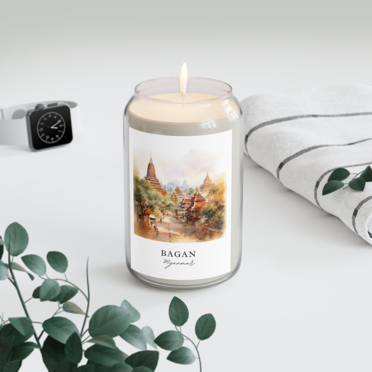 Bagan, Myanmar scented soy candle