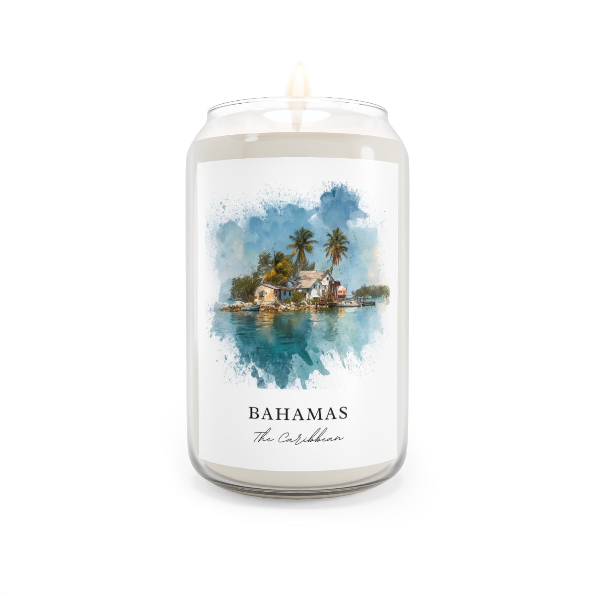 Bahamas, The Caribbean scented soy candle