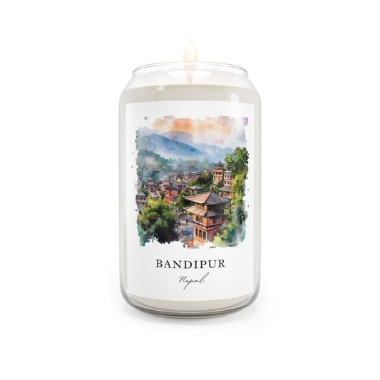 Bandipur, Nepal scented soy candle