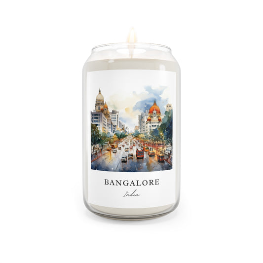 Bangalore, India scented soy candle