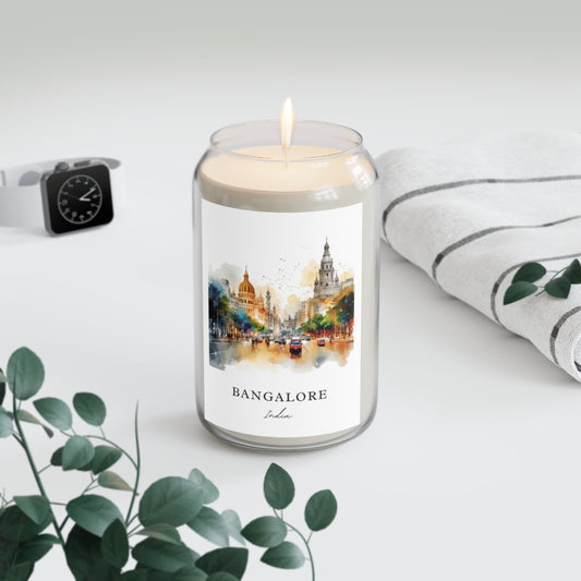 Bangalore, India scented soy candle