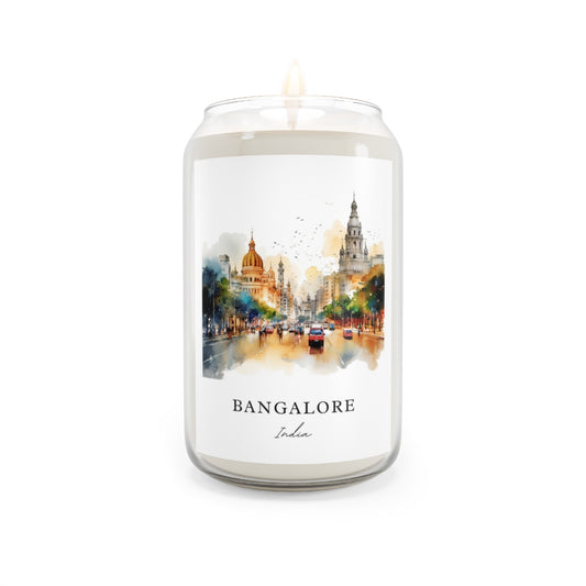 Bangalore, India scented soy candle