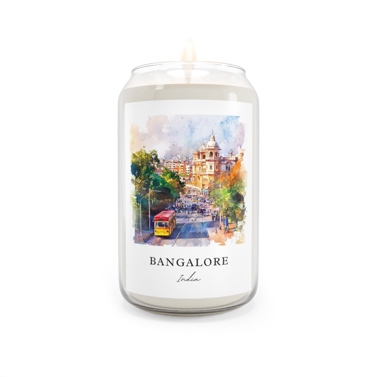 Bangalore, India scented soy candle
