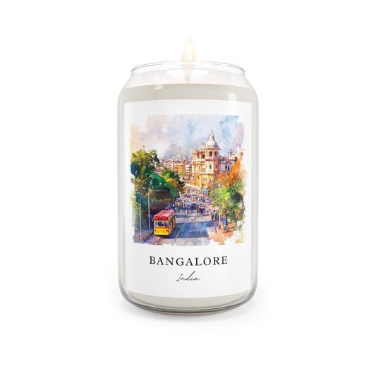 Bangalore, India scented soy candle