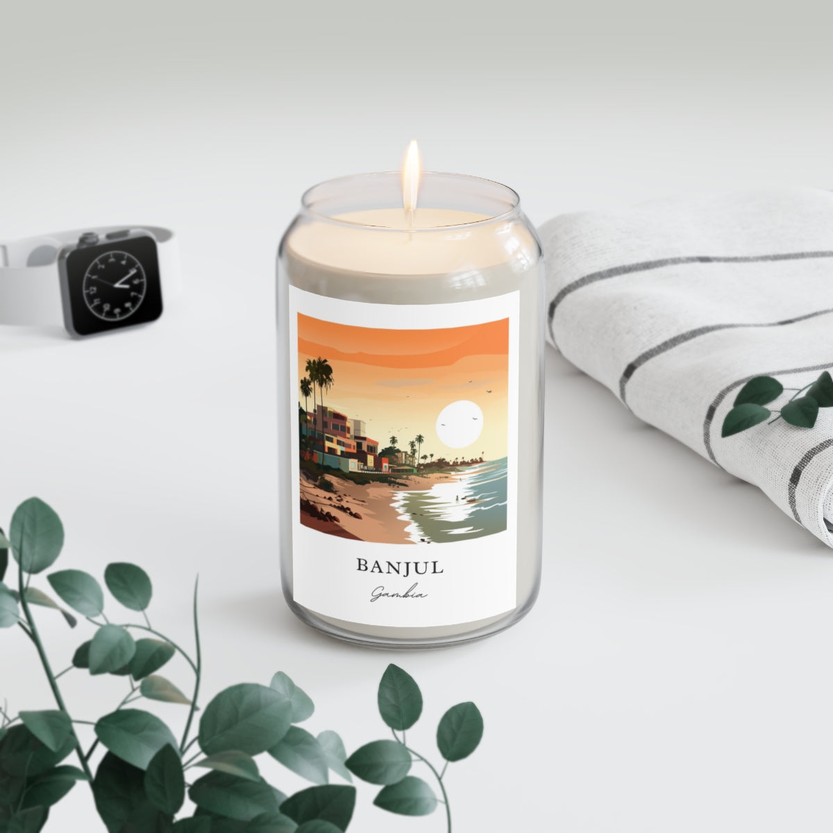 Banjul, Gambia scented soy candle